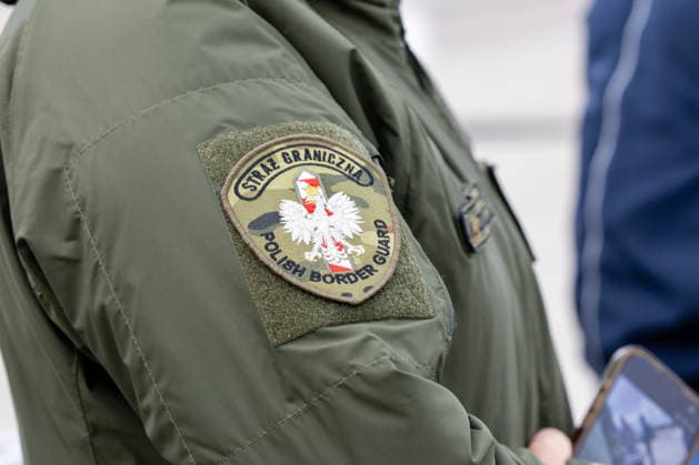The meeting between Martynas Katelynas and Marcin Kierwinski at the Budzisko border checkpoint on October 5, 2026, in Budzisko  Copyright: xTeodorasxBiliÅ«nas BNSx