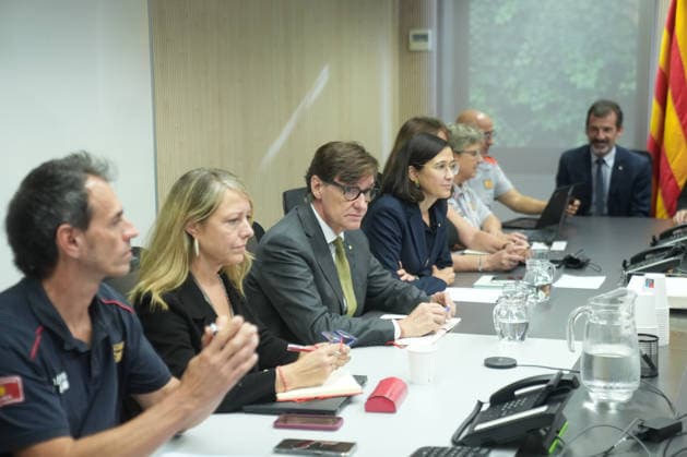 Illa and the Regional Minister of the Interior Chair the Follow-up Meeting on the Inuncat Plan in Response to the Rainfall in Catalonia The President of the Generalitat, Salvador Illa, and the Minister of the Interior of the Generalitat, Núria Parlon, are chairing the follow-up meeting on the Inuncat plan on October 5, 2026, in Barcelona, Catalonia, Spain. This is a follow-up meeting on the Inuncat plan regarding the episode of heavy rains in Catalonia. The plan remains active in the emergency phase. OCTOBER 5, 2026 Barcelona Catalonia Barcelona Catalonia Spain  Copyright: xDavidxZorrakinox 7822867