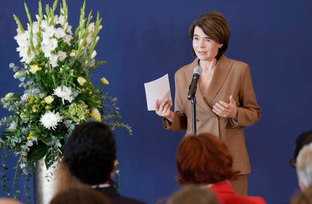 Susanne Daubner, Host, Germany, Berlin, Official Residence at Spreebogen; Federal President Frank Walter Steinmeier awarded the Order of Merit of the Federal Republic of Germany to 21 citizens on German Unity Day