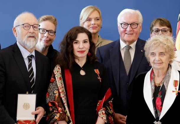 Federal President Frank Walter Steinmeier, Germany, Berlin, official residence at Spreebogen; Federal President Frank Walter Steinmeier awarded the Order of Merit of the Federal Republic of Germany to 21 citizens on German Unity Day
