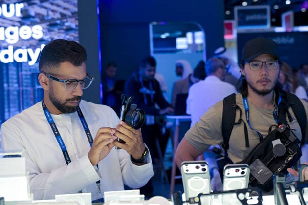 CABSAT 2026 exhibition in Dubai DUBAI, UNITED ARAB EMIRATES - OCTOBER 5: CABSAT 2026, the Middle East and Africa s largest digital broadcast, media, and satellite exhibition, is held at the Dubai Exhibition Centre (DEC) in Dubai, United Arab Emirates on October 5, 2026. Hassan al Raisi Anadolu Dubai United Arab Emirates. Editorial use only. Please get in touch for any other usage.  Copyright: x2026xAnadoluxHassanxalxRaisix