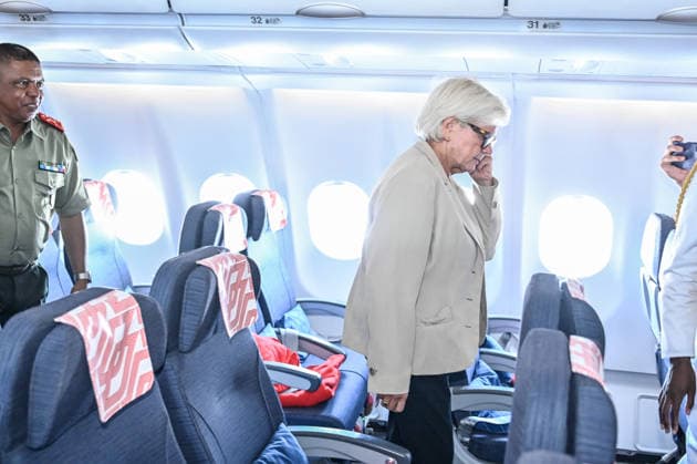 Catherine Vautrin visited Réunion on Monday as part of the Pegase 2026 mission at Air Base 181 at Roland Garros Airport in Sainte-Marie. the Minister of the Armed Forces and Veterans Affairs emphasized cooperation with countries in the region. She participated in an in-flight refueling of a Rafale from aboard a military Airbus. Catherine Vautrin visited Réunion on Monday as part of the Pegase 2026 mission. At Air Base 181 at Roland Garros Airport in Sainte Marie, the Minister of the Armed Forces and Veterans Affairs emphasized cooperation with countries in the region. She participated in an in-flight refueling of a Rafale from aboard a military Airbus. 460220 2026 10 05  Copyright: xPierrexMarchalx xAnakaoPressx xStarfacex STAR_460220_003