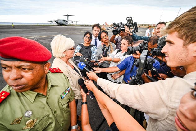 Catherine Vautrin visited Réunion on Monday as part of the Pegase 2026 mission at Air Base 181 at Roland Garros Airport in Sainte-Marie. the Minister of the Armed Forces and Veterans Affairs emphasized cooperation with countries in the region. She participated in an in-flight refueling of a Rafale from aboard a military Airbus. Catherine Vautrin visited Réunion on Monday as part of the Pegase 2026 mission. At Air Base 181 at Roland Garros Airport in Sainte Marie, the Minister of the Armed Forces and Veterans Affairs emphasized cooperation with countries in the region. She participated in an in-flight refueling of a Rafale from aboard a military Airbus. 460220 2026 10 05  Copyright: xPierrexMarchalx xAnakaoPressx xStarfacex STAR_460220_031