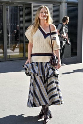 PFW Zimmermann Outside Arrivals AJ Michalka arriving at Zimmermann show during Paris Fashion Week, in Paris, France on 5 October 2026. Photo by Julien Reynaud APS-Medias ABACAPRESS.COM Paris France  Copyright: xReynaudxJulien APS-Medias ABACAx