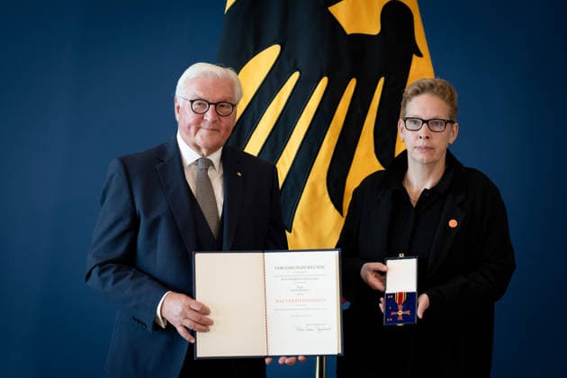 Federal President Frank Walter Steinmeier Presents the Order of Merit Berlin, Official Residence at Spreebogen, Federal President Frank Walter Steinmeier Presents the Order of Merit, Manja Präkels Berlin Berlin GER