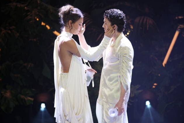 FIRST STEPS 2026 Hosts Malaya and Maximilian Presenting Awards on Stage at the FIRST STEPS 2026 Awards Ceremony at the Theater des Westens in Berlin Copyright: xEventpressxFuhrx