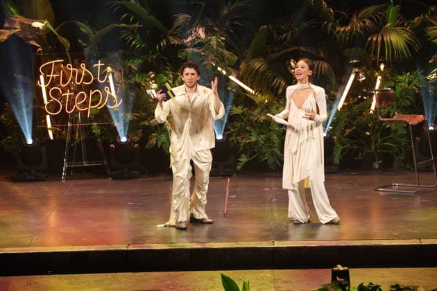 FIRST STEPS 2026 Hosts Malaya and Maximilian Presenting Awards on Stage at the FIRST STEPS 2026 Awards Ceremony at the Theater des Westens in Berlin Copyright: xEventpressxFuhrx