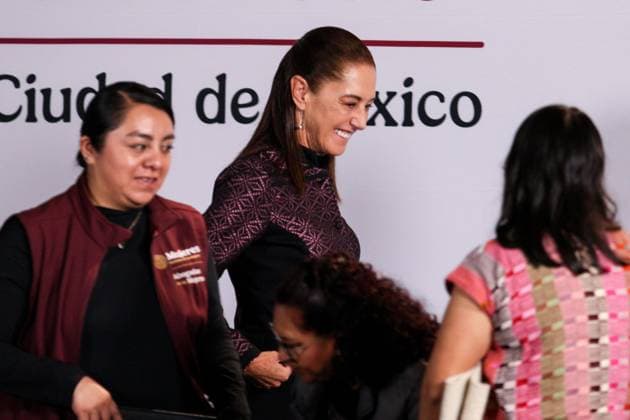 October 5, 2026: TO-45353- Ciudad de M& xe9;xico. 2026-10 -05. Claudia Sheinbaum Pardo, President of Mexico, during the daily morning press conference in the Treasury Room of the National Palace in Mexico City. Alejandro God& xcd;nez Clasos.com.mx - ZUMAcs4_ 20261005_faa_cs4_077 Copyright: xAlejandroxGod& Xed;Nezx