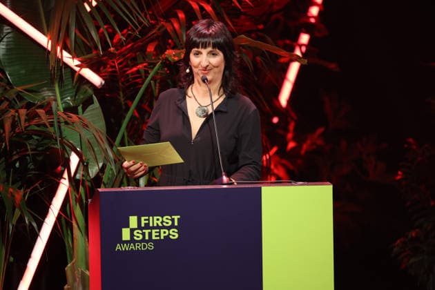 FIRST STEPS 2026 No Fear Bernd Eichinger Award: Ira Tondowski s Acceptance Speech at the FIRST STEPS 2026 Awards Ceremony on Stage at the Theater des Westens in Berlin Copyright: xEventpressxFuhrx