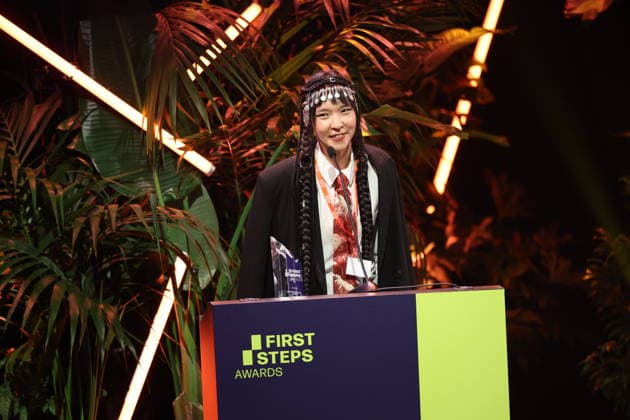 FIRST STEPS 2026 Short Steps Winner: QAMAJAI by Yerkezhan Sabitbekova Award ceremony on stage at the FIRST STEPS 2026 awards ceremony at the Theater des Westens in Berlin Copyright: xEventpressxFuhrx