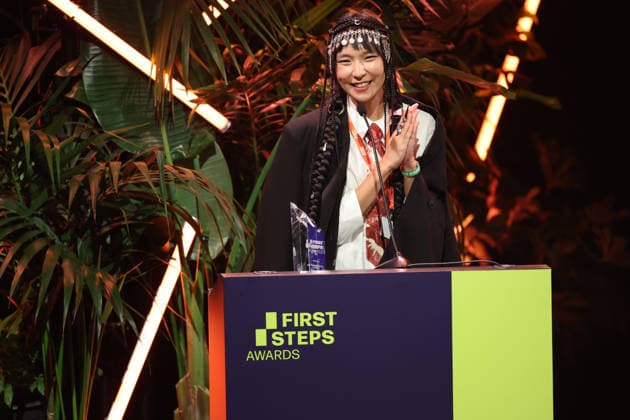 FIRST STEPS 2026 Short Steps Winner: QAMAJAI by Yerkezhan Sabitbekova Award ceremony on stage at the FIRST STEPS 2026 awards ceremony at the Theater des Westens in Berlin Copyright: xEventpressxFuhrx