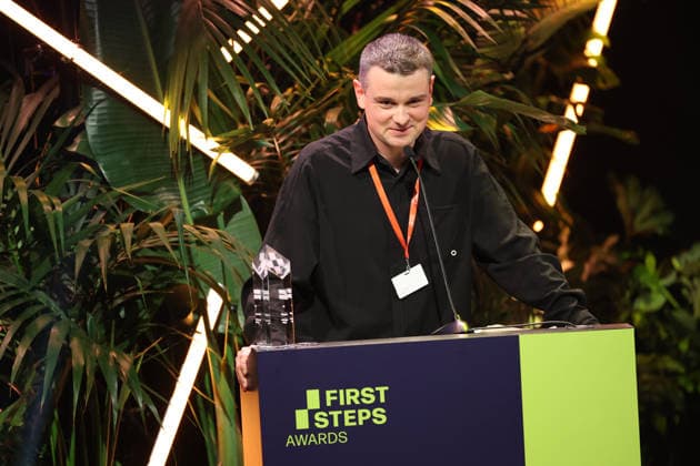 FIRST STEPS 2026 Medium-Length Feature Film: Winning Film *HASENFUSS* by Maximilian Conway; Award Ceremony on Stage at the FIRST STEPS 2026 Awards at the Theater des Westens in Berlin Copyright: xEventpressxFuhrx