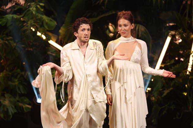 FIRST STEPS 2026 Hosts Malaya and Maximilian present awards on stage at the FIRST STEPS 2026 awards ceremony at the Theater des Westens in Berlin Copyright: xEventpressxFuhrx