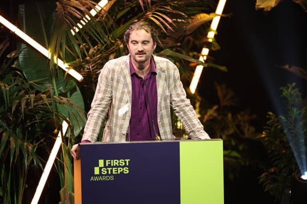 FIRST STEPS 2026 Feature-Length Film Winner: *I UNDERSTAND YOUR FRUSTRATION* by Kilian Friedrich Award presentation on stage at the FIRST STEPS 2026 awards ceremony at the Theater des Westens in Berlin Copyright: xEventpressxFuhrx