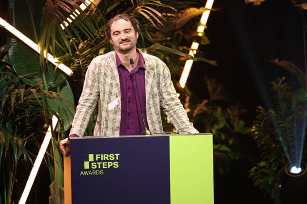 FIRST STEPS 2026 Feature-Length Film Winner: *I UNDERSTAND YOUR FRUSTRATION* by Kilian Friedrich Award presentation on stage at the FIRST STEPS 2026 awards ceremony at the Theater des Westens in Berlin Copyright: xEventpressxFuhrx