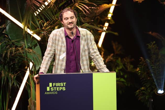 FIRST STEPS 2026 Feature-Length Film Winner: *I UNDERSTAND YOUR FRUSTRATION* by Kilian Friedrich Award presentation on stage at the FIRST STEPS 2026 awards ceremony at the Theater des Westens in Berlin Copyright: xEventpressxFuhrx