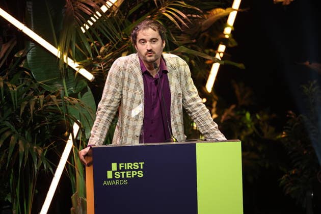 FIRST STEPS 2026 Feature-Length Film Winner: *I UNDERSTAND YOUR FRUSTRATION* by Kilian Friedrich Award presentation on stage at the FIRST STEPS 2026 awards ceremony at the Theater des Westens in Berlin Copyright: xEventpressxFuhrx