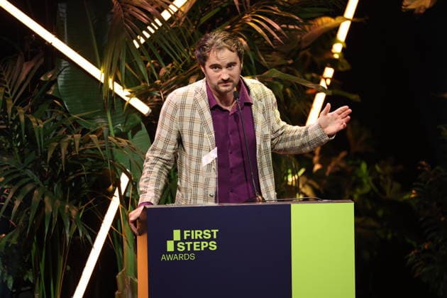 FIRST STEPS 2026 Feature-Length Film Winner: *I UNDERSTAND YOUR FRUSTRATION* by Kilian Friedrich Award presentation on stage at the FIRST STEPS 2026 awards ceremony at the Theater des Westens in Berlin Copyright: xEventpressxFuhrx
