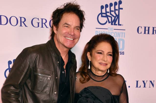 NEW YORK, NY - OCTOBER 5: Patrick Monahan and Gloria Estefan at the 41st Annual Great Sports Legends Dinner on October 5, 2026 at the New York Hilton in New York City. Copyright: xmpi099 MediaPunchx