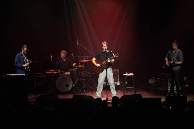 Bill Callahan Performs at The Roundhouse, London Bill Callahan (middle) performs with (L-R) - Saxophonist Dustin Laurenzi, drummer Jim White and guitarist Matt Kinsey performs at The Roundhouse, London, England, UK on Monday 5 October 2026., Credit:Justin Ng Avalon UK, England, London, The Roundhouse  Copyright: xJustinxNgx xAvalonx 1140840034