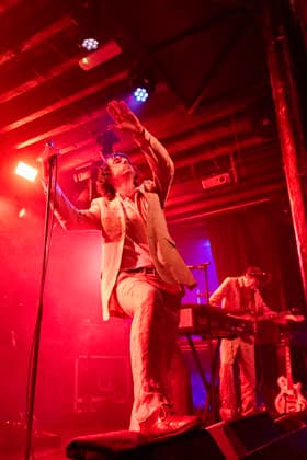 Fat White Family, performs live, at The Fleece, Bristol, UK on 5 October 2026 Lias Saoudi of Fat White Family, performs live, at The Fleece, Bristol, UK on 5 October 2026, Credit:David Wala Avalon Bristol  Copyright: xDavidxWalax xAvalonx 1140838465