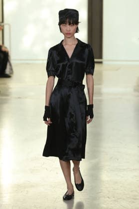 PFW - Agnes B Runway A model walks the runway during the Agnes B Womenswear Spring Summer 2027 show as part of the Paris Fashion Week on October 5, 2026 in Paris, France. Photo by Alain-Gil Gonzalez ABACAPRESS.COM Paris France  Copyright: xGonzalezxAlain-Gil ABACAx