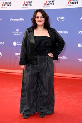 Karola Pfaffinger at the 27th First Steps Awards ceremony in 2026 at the Theater des Westens in Berlin, October 5, 2026 Foto:xN.xKubelkax xFuturexImagex first_steps_6022