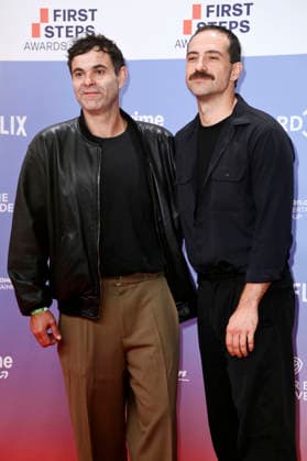 Andreas Döhler and Fridolin Sandmeyer at the 27th First Steps Awards ceremony in 2026 at the Theater des Westens in Berlin, October 5, 2026 Foto:xN.xKubelkax xFuturexImagex first_steps_6085