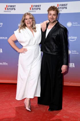 Gisa Flake and Knud Riepen at the 27th First Steps Awards ceremony in 2026 at the Theater des Westens in Berlin, October 5, 2026 Foto:xN.xKubelkax xFuturexImagex first_steps_6115