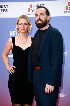 Zoe Valks and Jonathan B. Behr at the 27th First Steps Awards ceremony in 2026 at the Theater des Westens in Berlin, October 5, 2026 Foto:xN.xKubelkax xFuturexImagex first_steps_6146