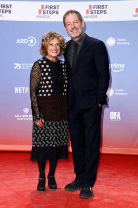 Adriana Altaras and Florian Gallenberger at the 27th First Steps Awards ceremony in 2026 at the Theater des Westens in Berlin, October 5, 2026 Foto:xN.xKubelkax xFuturexImagex first_steps_6201