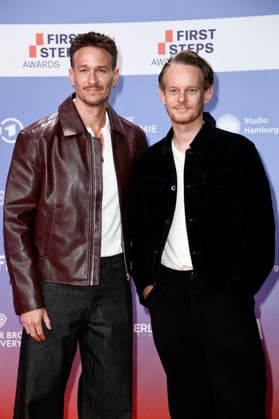 Vladimir Burlakov and Patrick Güldenberg at the 27th First Steps Awards ceremony in 2026 at the Theater des Westens in Berlin, October 5, 2026 Foto:xN.xKubelkax xFuturexImagex first_steps_6218