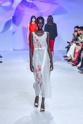 PFW - Shiatzy Chen Runway A model walks the runway during the Shiatzy Chen Womenswear Spring Summer 2027 show as part of Paris Fashion Week on October 05, 2026 in Paris, France. Photo by Shootpix ABACAPRESS.COM Paris France  Copyright: xShootpix ABACAx