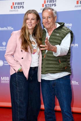 Nina Eichinger and Nico Hofmann at the 27th First Steps Awards ceremony in 2026 at the Theater des Westens in Berlin, October 5, 2026 Foto:xN.xKubelkax xFuturexImagex first_steps_6239
