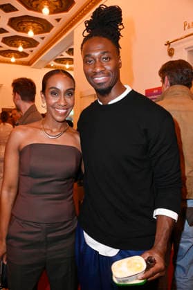 Hadnet Tesfai and Eugene Boateng at the 27th First Steps Awards ceremony in 2026 at the Theater des Westens in Berlin, October 5, 2026 Foto:xN.xKubelkax xFuturexImagex first_steps_6271