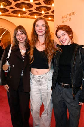 Gast, Pheline Roggan, and Eva Marlen Hirschburger at the 27th First Steps Awards ceremony in 2026 at the Theater des Westens in Berlin, October 5, 2026 Foto:xN.xKubelkax xFuturexImagex first_steps_6273