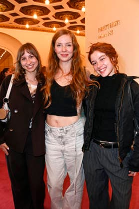 Gast, Pheline Roggan, and Eva Marlen Hirschburger at the 27th First Steps Awards ceremony in 2026 at the Theater des Westens in Berlin, October 5, 2026 Foto:xN.xKubelkax xFuturexImagex first_steps_6274