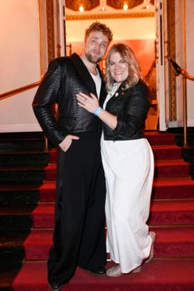 Knud Riepen and Gisa Flake at the 27th First Steps Awards ceremony in 2026 at the Theater des Westens in Berlin, October 5, 2026 Foto:xN.xKubelkax xFuturexImagex first_steps_6290