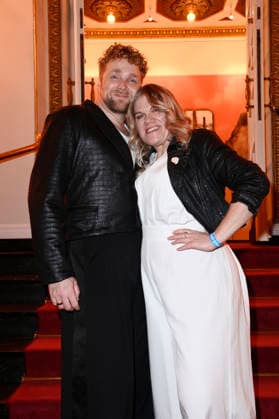 Knud Riepen and Gisa Flake at the 27th First Steps Awards ceremony in 2026 at the Theater des Westens in Berlin, October 5, 2026 Foto:xN.xKubelkax xFuturexImagex first_steps_6291