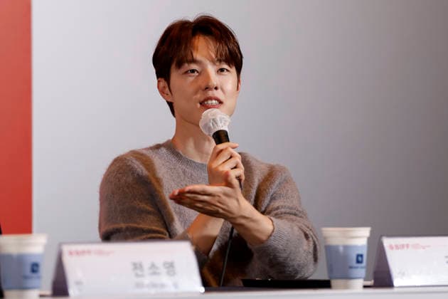 The Table: Day and Night cast at Busan International Film Festival South Korean actor Kim Dong-hwi speaks during a press conference for The Table: Day and Night, the opening film of the 31st Busan International Film Festival (BIFF), at the Busan Cinema Center in Busan, South Korea, on October 06, 2026. Busan South Korea  Copyright: xMatrixxImages JungxUi-Chelx