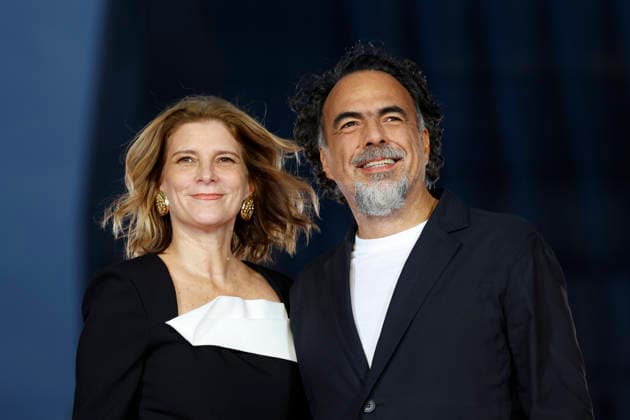 Director Alejandro Gonzalez Inarritu (R) and his wife Maria Eladia Hagerman de Gonzalez (L) pose for photos at the Digger Japan premiere on October 6, 2026, in Tokyo, Japan. Inarritu and Tom Cruise met with enthusiastic fans and signed autographs on the red carpet in the heart of Tokyo s Ginza district.  aflo_353749413