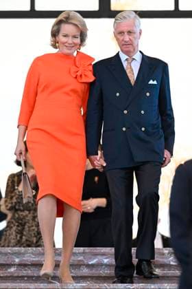 King Philippe and Queen Mathilde receive the Belgian athletes (2025-2026) BRUSSELS, BELGIUM - OCTOBER 06 : King Philippe and Queen Mathilde are hosting a reception at Laeken Castle for Belgian athletes who have distinguished themselves over the past two years. Among them are athletes who have won a medal at a European or World Championship in an Olympic or Paralympic sport, as well as those who have achieved an exceptional performance on the world stage on October 6, 2026 in Brussels, Belgium, 06 10 2026 Brussels Belgium  Copyright: xDidierxLebrunx