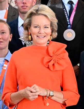 King Philippe and Queen Mathilde receive the Belgian athletes (2025-2026) BRUSSELS, BELGIUM - OCTOBER 06 : King Philippe and Queen Mathilde are hosting a reception at Laeken Castle for Belgian athletes who have distinguished themselves over the past two years. Among them are athletes who have won a medal at a European or World Championship in an Olympic or Paralympic sport, as well as those who have achieved an exceptional performance on the world stage on October 6, 2026 in Brussels, Belgium, 06 10 2026 Brussels Belgium  Copyright: xDidierxLebrunx