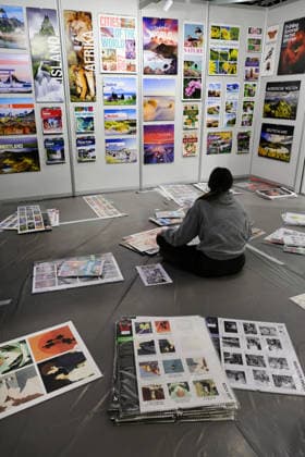 October 6, 2026, Frankfurt am Main, Germany, Frankfurt Book Fair Early Tuesday morning, setup is still underway. Or at the Calendar Mile