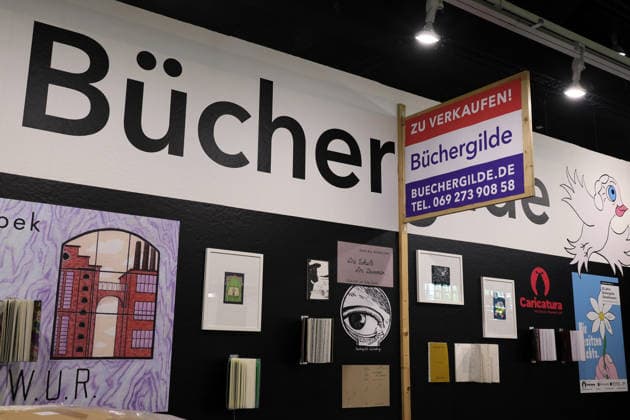 October 6, 2026, Frankfurt am Main, Germany, Frankfurt Book Fair Early Tuesday morning, setup is still underway—for example, at the Buechergilde booth