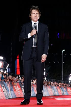Star Tom Cruise speaks during the Digger Japan premiere on October 6, 2026, in Tokyo, Japan. The duo met with enthusiastic fans and signed autographs on the red carpet in the heart of Tokyo s Ginza district.  aflo_353758996