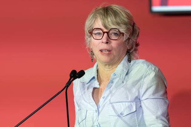Frankfurt Book Fair 2026 Jill Lepore, American historian and author Opening press conference of the Frankfurt Book Fair 2026, Frankfurt am Main, Hesse, Germany, Exhibition Center