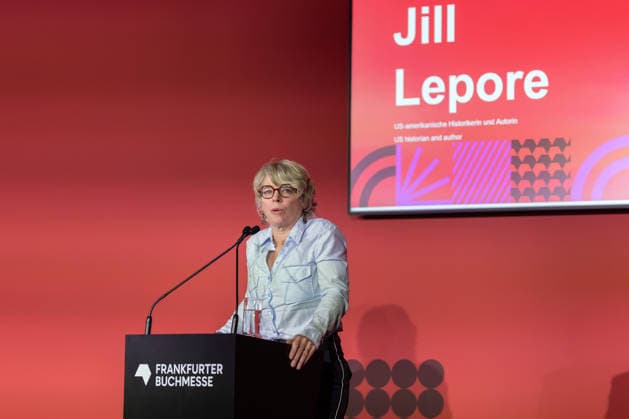 Frankfurt Book Fair 2026 Jill Lepore, American historian and author Opening press conference of the Frankfurt Book Fair 2026, Frankfurt am Main, Hesse, Germany, Exhibition Center