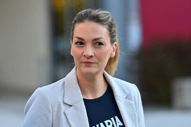 Judith GERLACH, Minister of State for Health, Care, and Prevention; single image, cropped close-up, portrait, portrait, portraitMarkus SOEDER, Minister-President of Bavaria and CSU Chairman, visited the Sport Elem
