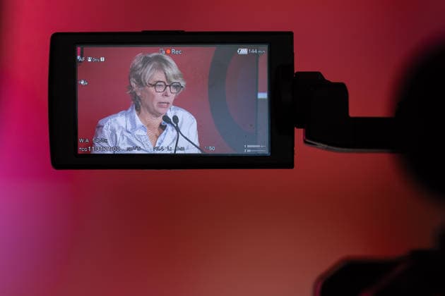 Frankfurt Book Fair 2026 Jill Lepore, American historian and author Opening press conference of the Frankfurt Book Fair 2026, Frankfurt am Main, Hesse, Germany, Exhibition Center